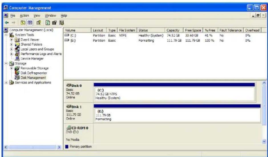 Rocstor Lancer LX - INSTRUCTIONS FOR PARTITIONING AND FORMATTING FROM FAT32 to NTFS - 10