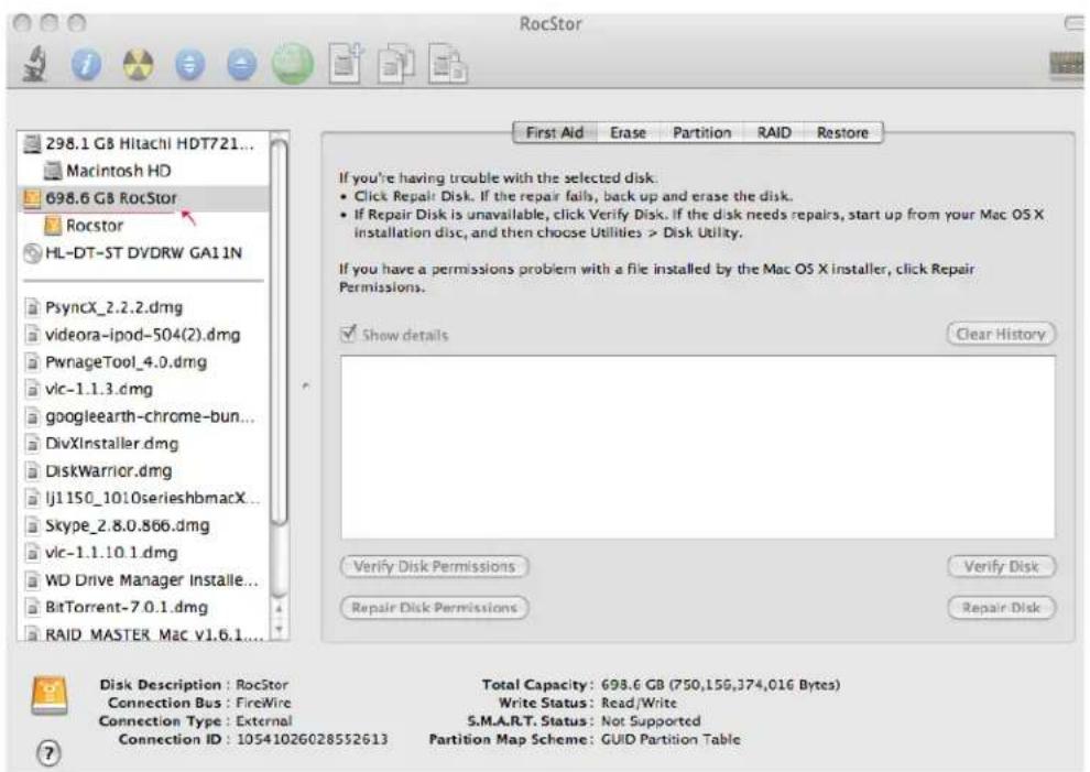 Rocstor Lancer LX - INSTRUCTIONS FOR PARTITIONING AND FORMATTING FROM FAT32 to HFS+: - 8