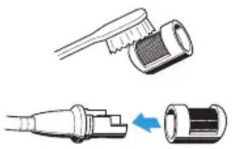 SENNHEISER Ear Set 1-4 - Cleaning the sound inlet basket - 1