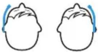 SENNHEISER Ear Set 1-4 - Wearing the ear-worn microphones - 1