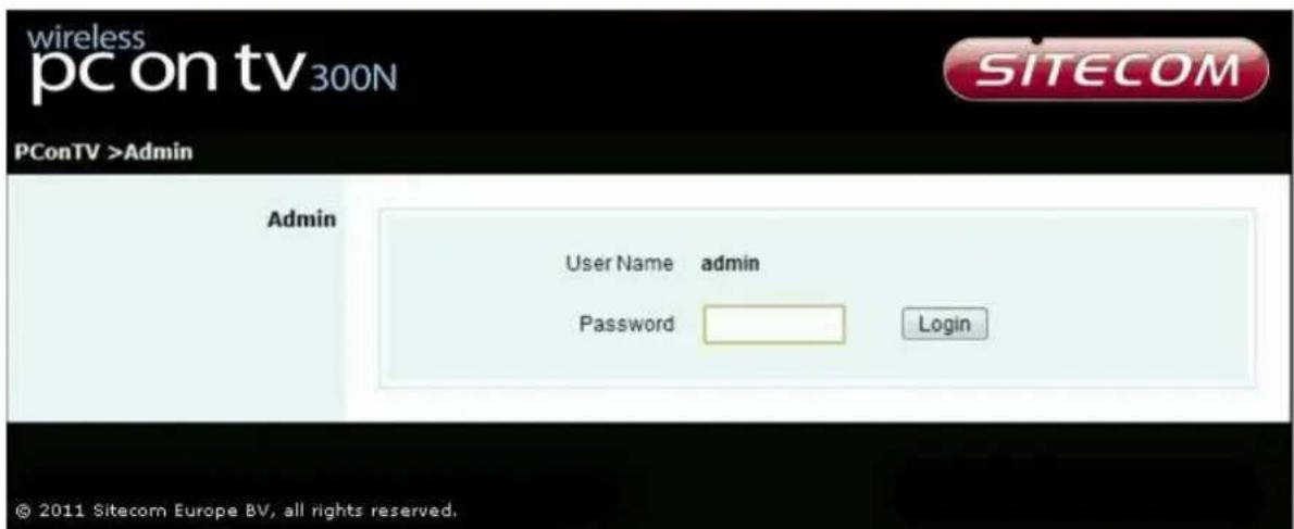 SITECOM MD-300SE - Log in web admin - 1