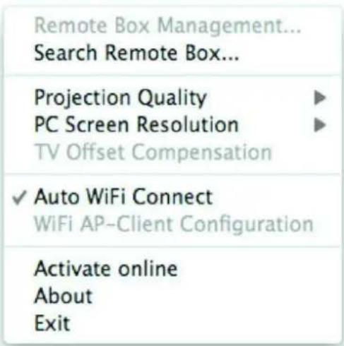 SITECOM MD-300SE - Using the PConTV software user interface pop-up Menu - 2