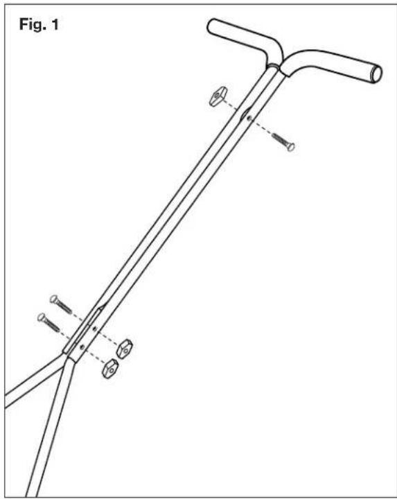 Snow Joe Sun MJ500M - Assembling the Handle (Fig. 1) - 1