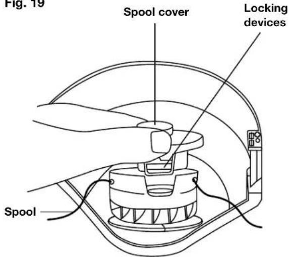 Snow Joe TRJ609E - Assembling the spool - 2