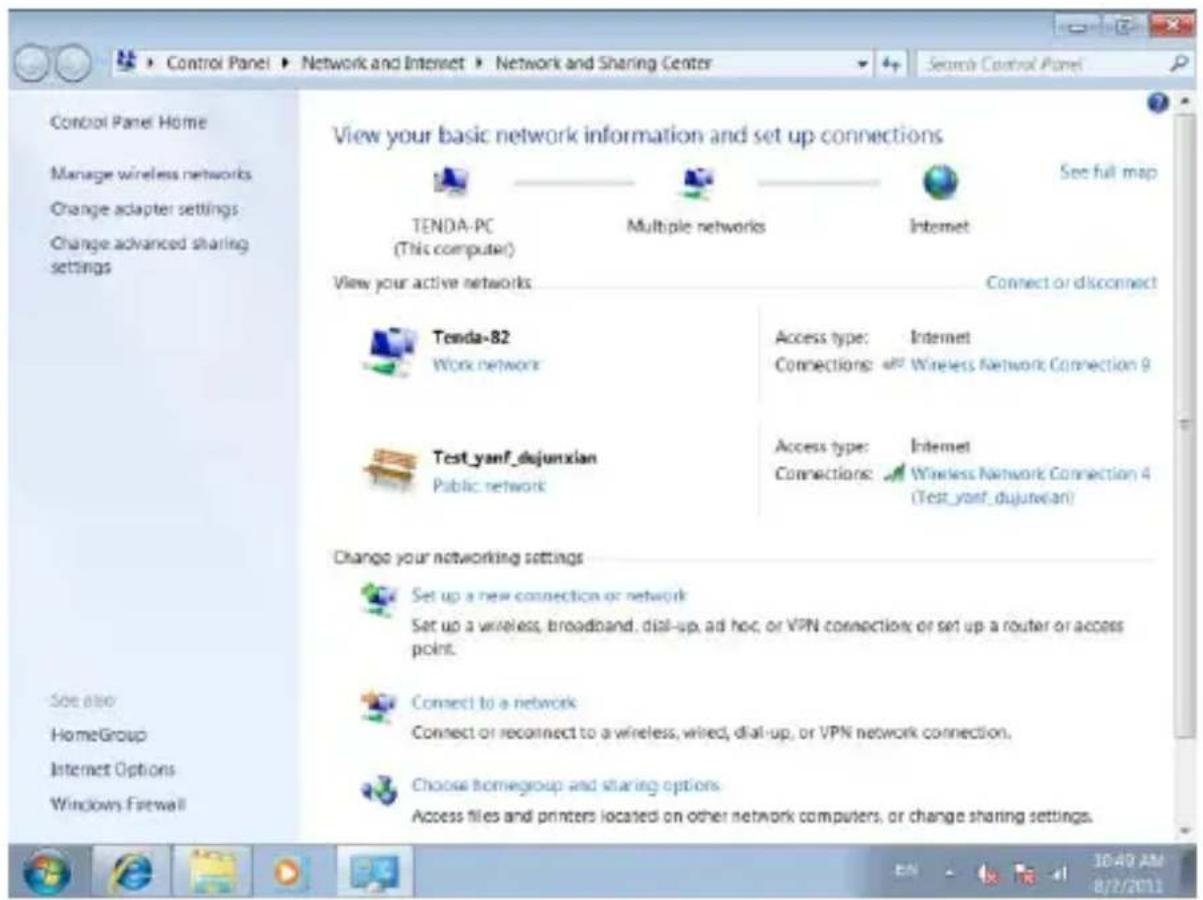 Tenda W900U - If you are using Windows 7, do as follows: - 1