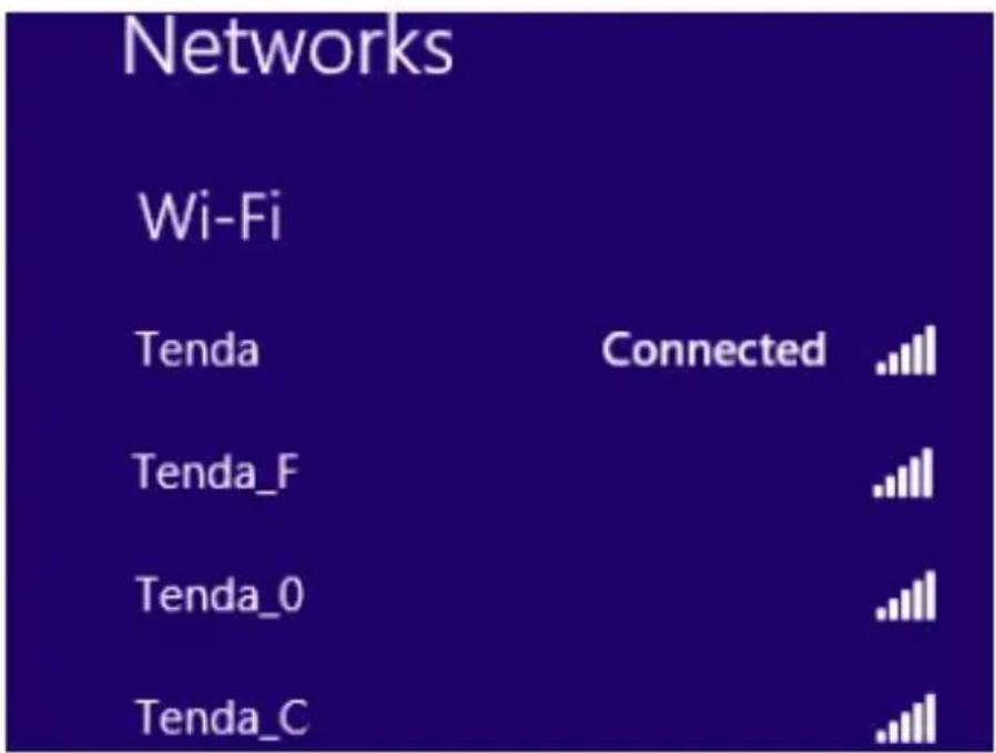 Tenda W900U - Connect to a Wireless Network --Windows® 8 - 3