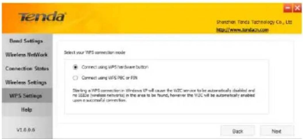 Tenda W900U - WPS Settings - 1