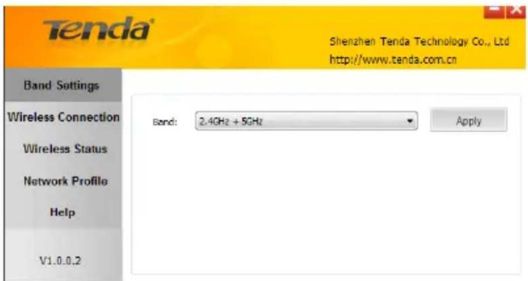 Tenda W900U - Frequency Band Setup - 1