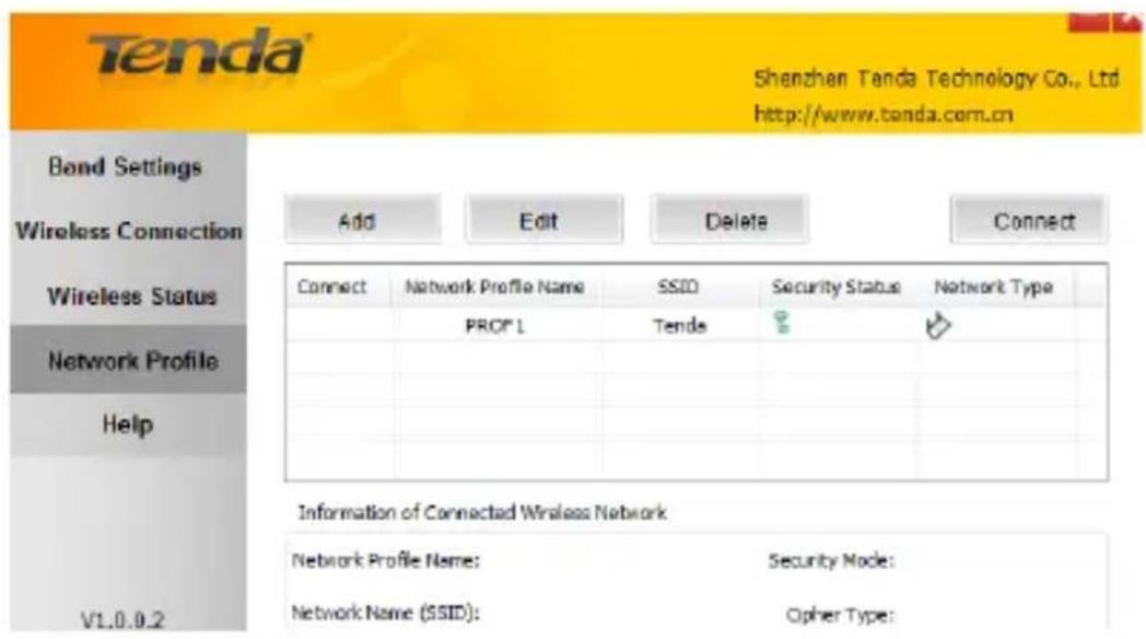Tenda W900U - Proile Set Up for Infrastructure Mode - 2