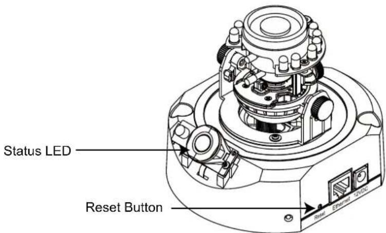 Status LED Reset Button