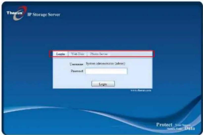 Thocus® IP Storage Server Login Web Date Photo Server Username: System administrator (admin) Password: Login www.thocus.com Protect Your Security Nokia User Data