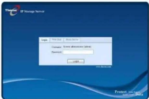 Logis Login (Add) Login Server Authentication: Windows accounts (Login) Password: Login www IP Storage Server Protect Your Web New User Data