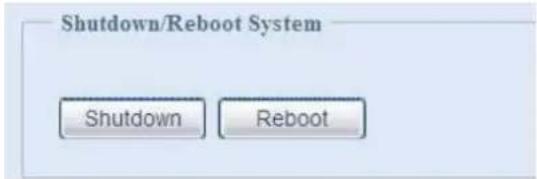 Shutdown/Reboot System Shutdown Reboot