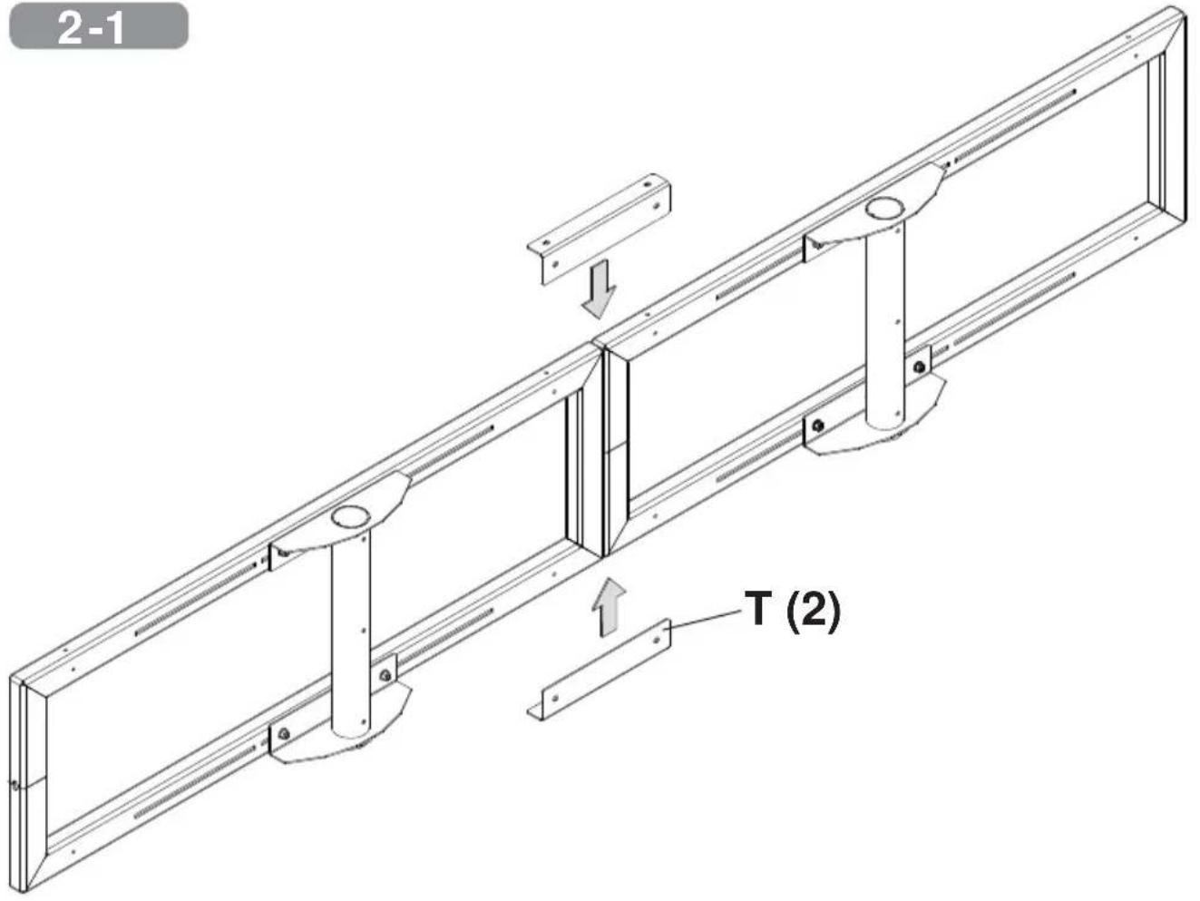 Peerless-AV DS-MBY947L-3X1 - x 1/2" phillips screw - 8