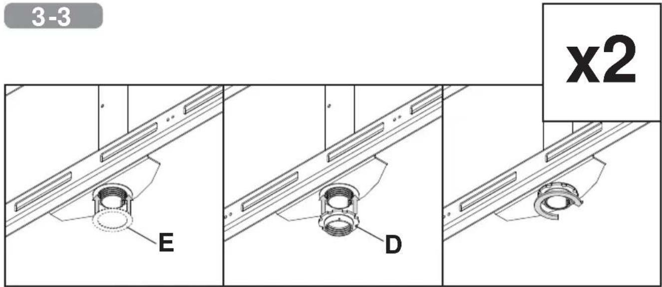 Peerless-AV DS-MBY947L-3X1 - x 1/2" phillips screw - 11
