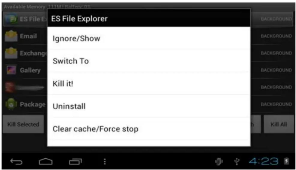 NEVIR NVR-TAB7 S5 - ES file browser - 2