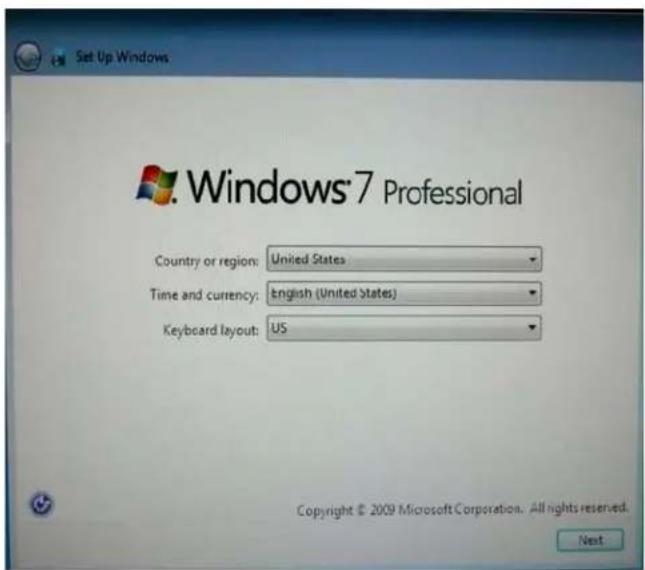 ELO E443709 - Selecting the Region (For Windows 7 OS OS Only) - 1