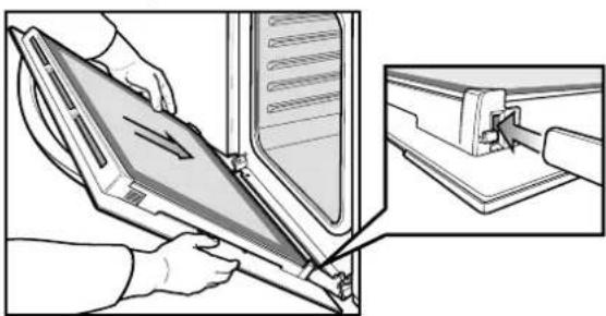 WESTINGHOUSE PORS663L/R - Fitting the oven door - 1