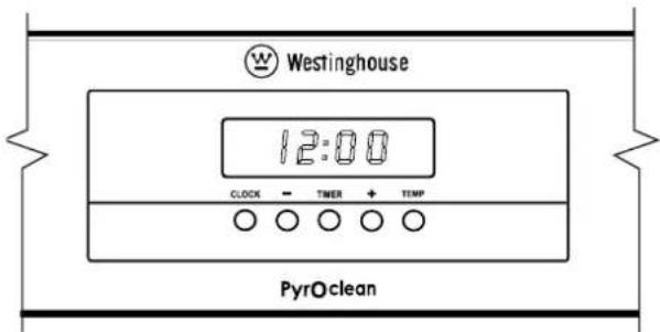 Westinghouse 12:00 CLOCK - TIMER + TEMP PyrOclean