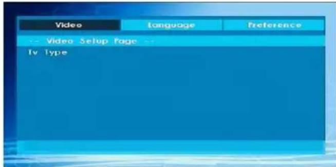Finlux 26H6030-D - Video Setup Page - 1