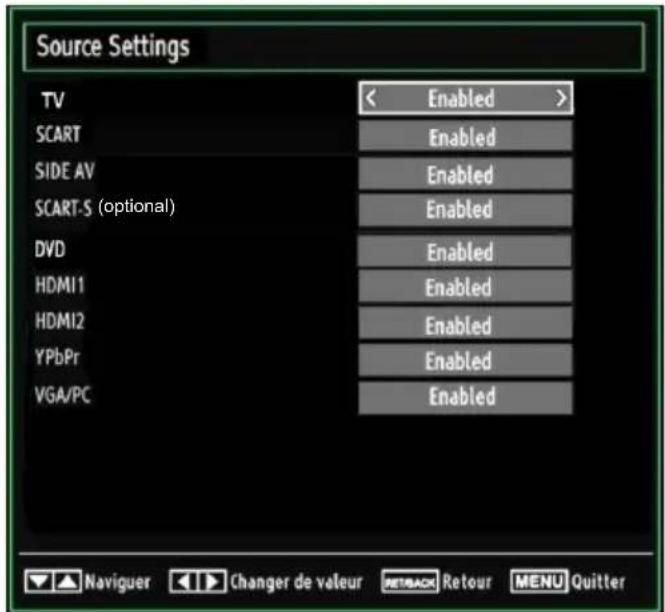Finlux 26H6030-D - Configuring Source Settings - 1