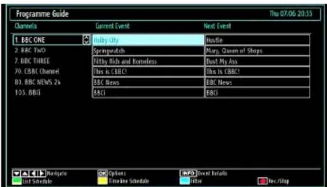 Finlux 26H6030-D - EPG Now and Next - 1