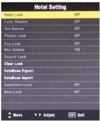 Cello LED2612QD - Hotel mode - 1