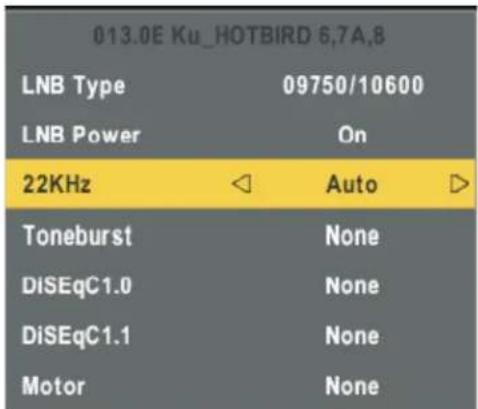 Cello LED2612QD - Dish Parameter description - 4