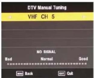 Cello LED2612QD - DTV (DVBT) Manual Tuning - 1