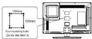 Cello LED2612QD - Attaching the stand - 4