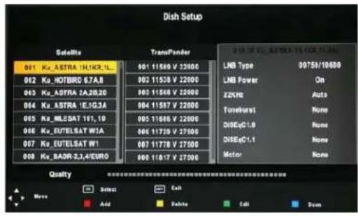 Cello LED2612QD - To set a different Satellite or LNB - 1
