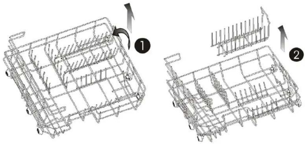 Avanti DW6PS - Loading the Dishwasher Rack - 2