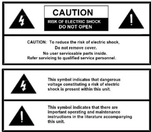 Valcom VIP-480L - Precautionary Designations - 1