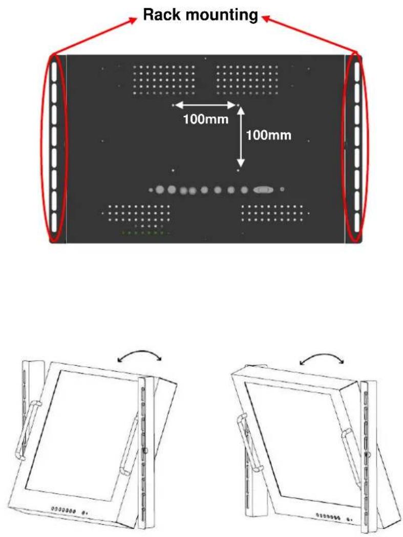 ViewZ VZ-19RCR - Wall mountable using two methods: - 1