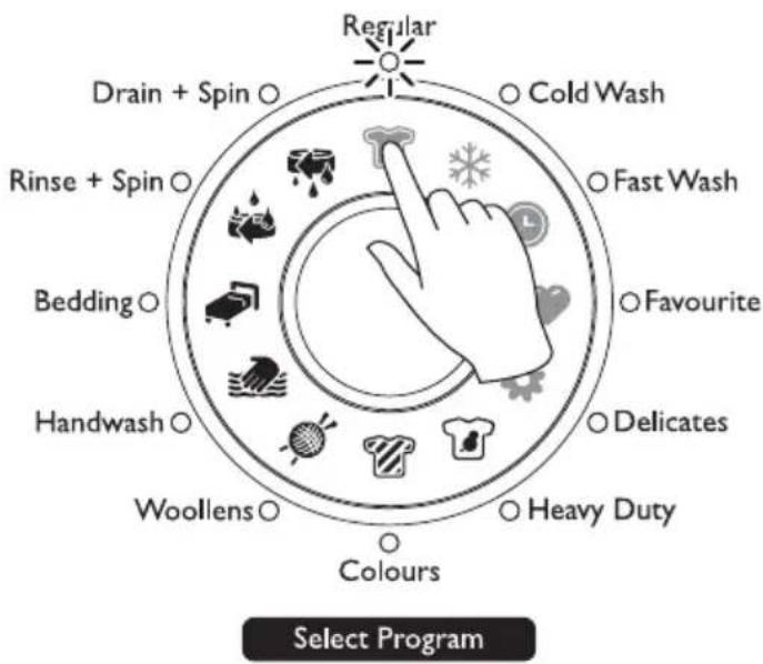 Simpson SWT951 - Choose the Wash Program - 1