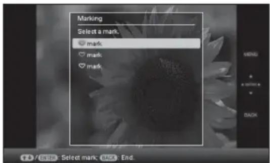 Marking Select a mark. mark mark mark