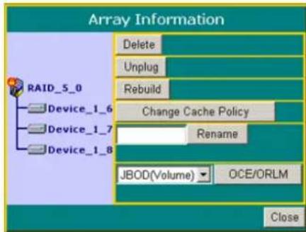 Highpoint RocketRAID 3522 - Deleting an Array - 1
