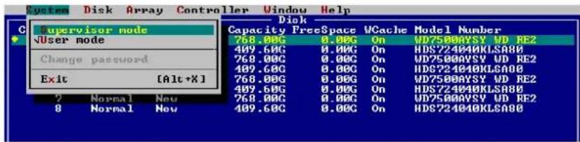 Highpoint RocketRAID 3522 - Supervisor/User mode - 1