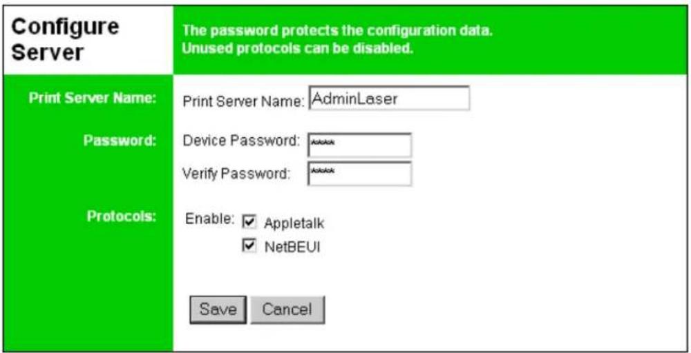 LEVELONE WPS-0100USB - Configure Server - 1