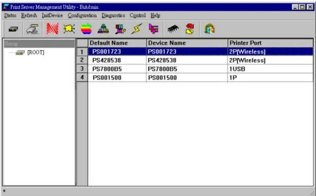 LEVELONE WPS-0100USB - Main Screen - 1