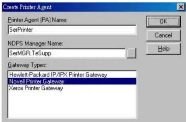 LEVELONE WPS-0100USB - Creating an NDPS Printer Agent - 1