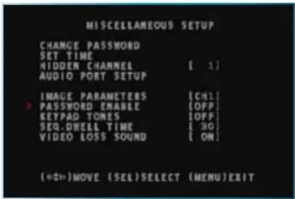 SWANN SW342-LPP - Enabling and disabling the password - 1