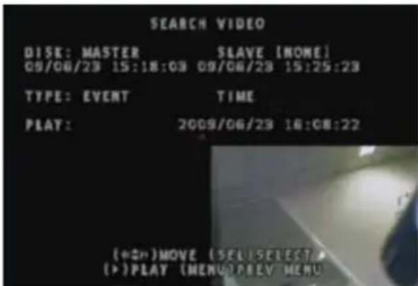 SWANN SW342-LPP - Searching the list by time - 1