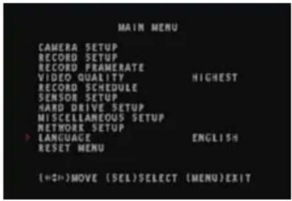 SWANN SW342-LPP - Language Setup - 1