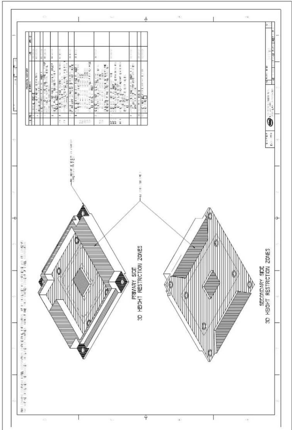 PRIMARY SIDE 3D HEIGHT RESTRICTION ZONES SECONDARY SIDE 3D HEIGHT RESTRICTION ZONES