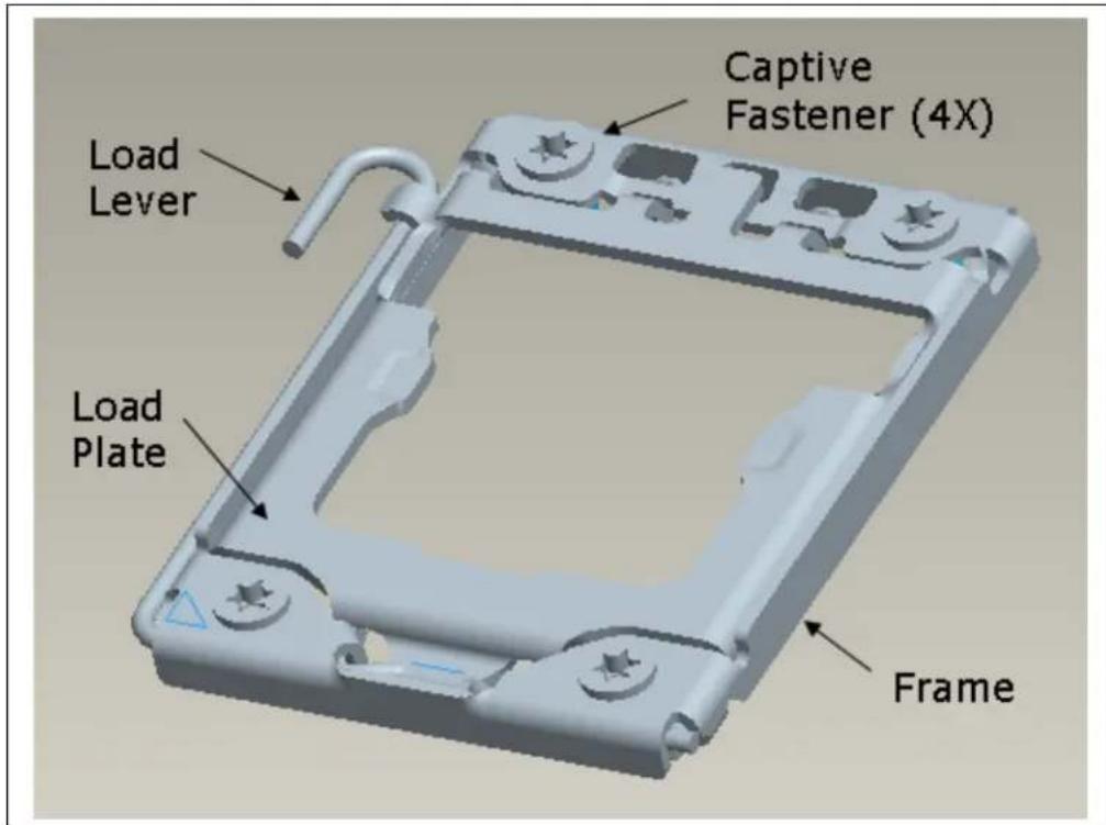 Captive Fastener (4X) Load Lever Load Plate Frame