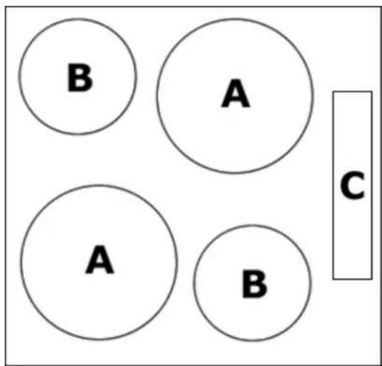 BAUMATIC B65.1W - Hob surface layout - 1