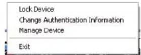 MCAFEE USB-HD02-080A - To start a program from the Encrypted USB menu - 1