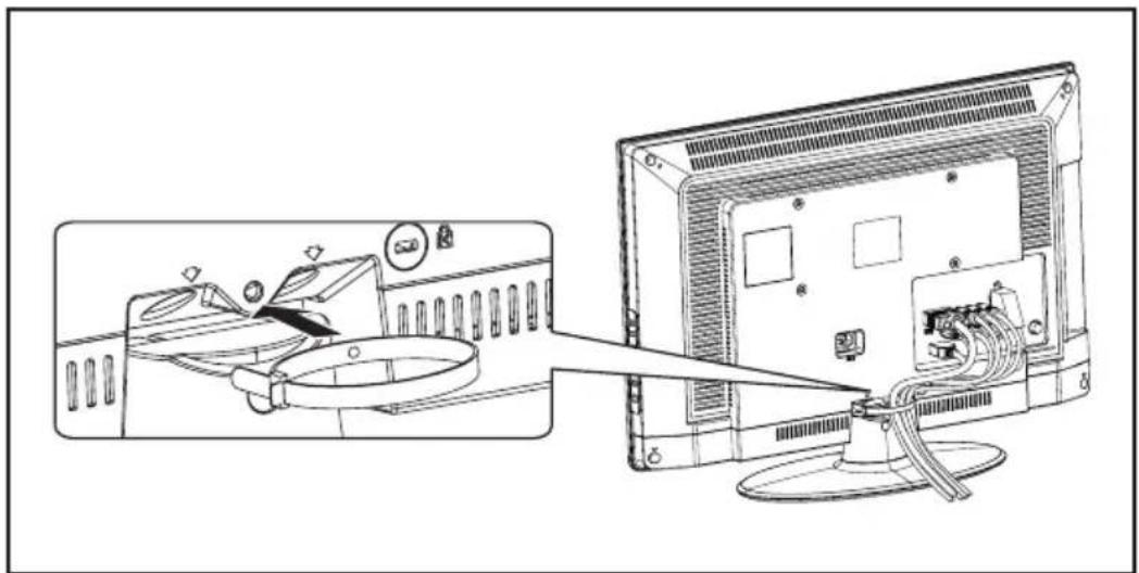 Hanns.G SJ32DMBE - Using the Cable Organizer - 1