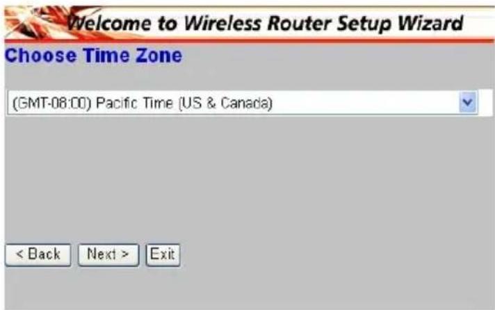 Intellinet 502566 - Step 2. Choose your time zone - 1